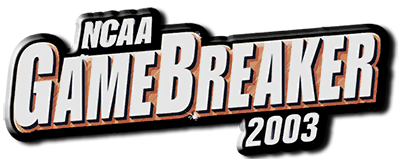 NCAA GameBreaker 2003 title screen for Playstation 2